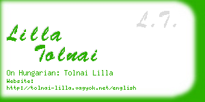 lilla tolnai business card